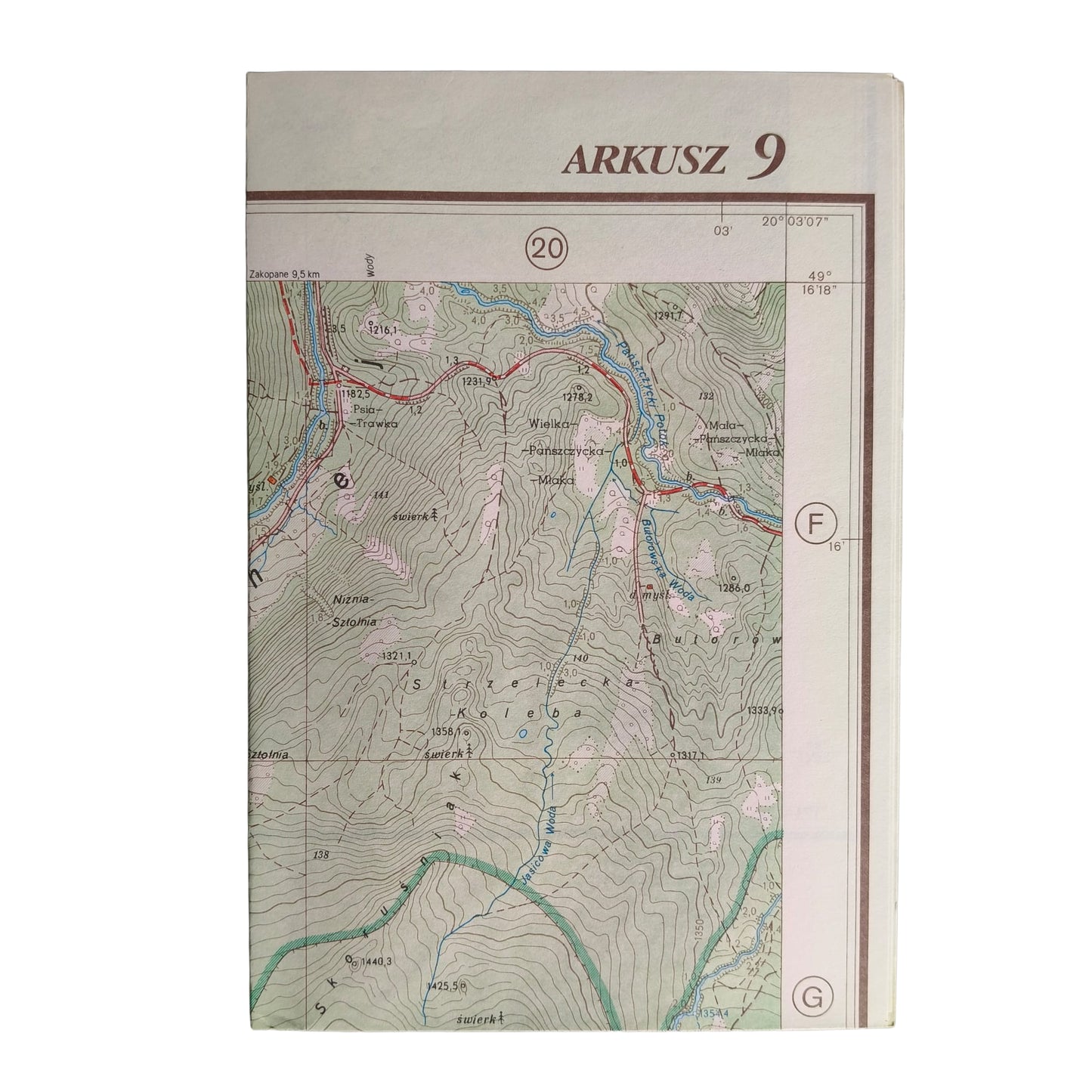 Tatry Polskie. Mapa topograficzna 1:10 000 komplet w etui
