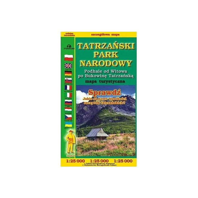 Tatrzański Park Narodowy. Podhale od Witowa po Bukowinę Tatrzańską - mapa laminowana