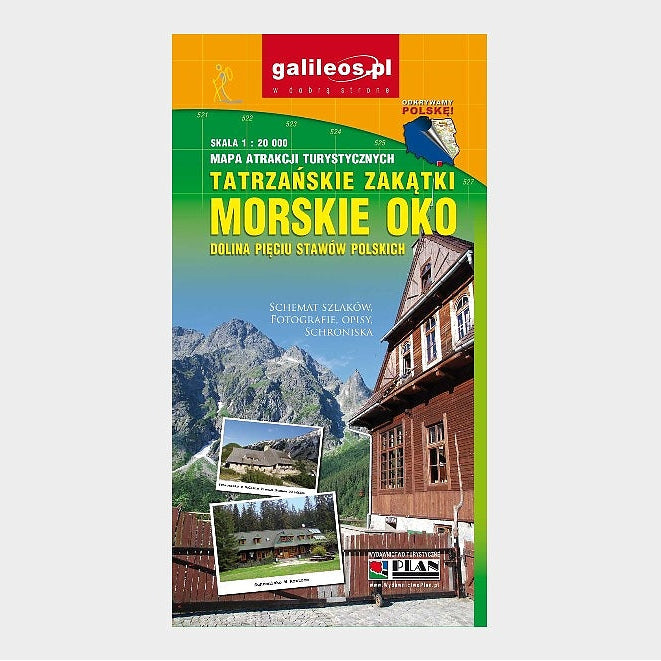 Tatrzańskie Zakątki: Morskie Oko i Dolina Pięciu Stawów Polskich, mapa 1:20 000