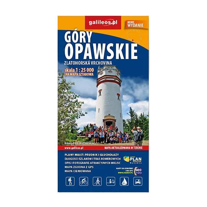 Góry Opawskie 1:25 000. Mapa aktualizowana w terenie