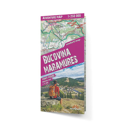 Bukowina i Maramuresz. Laminowana mapa samochodowo - turystyczna