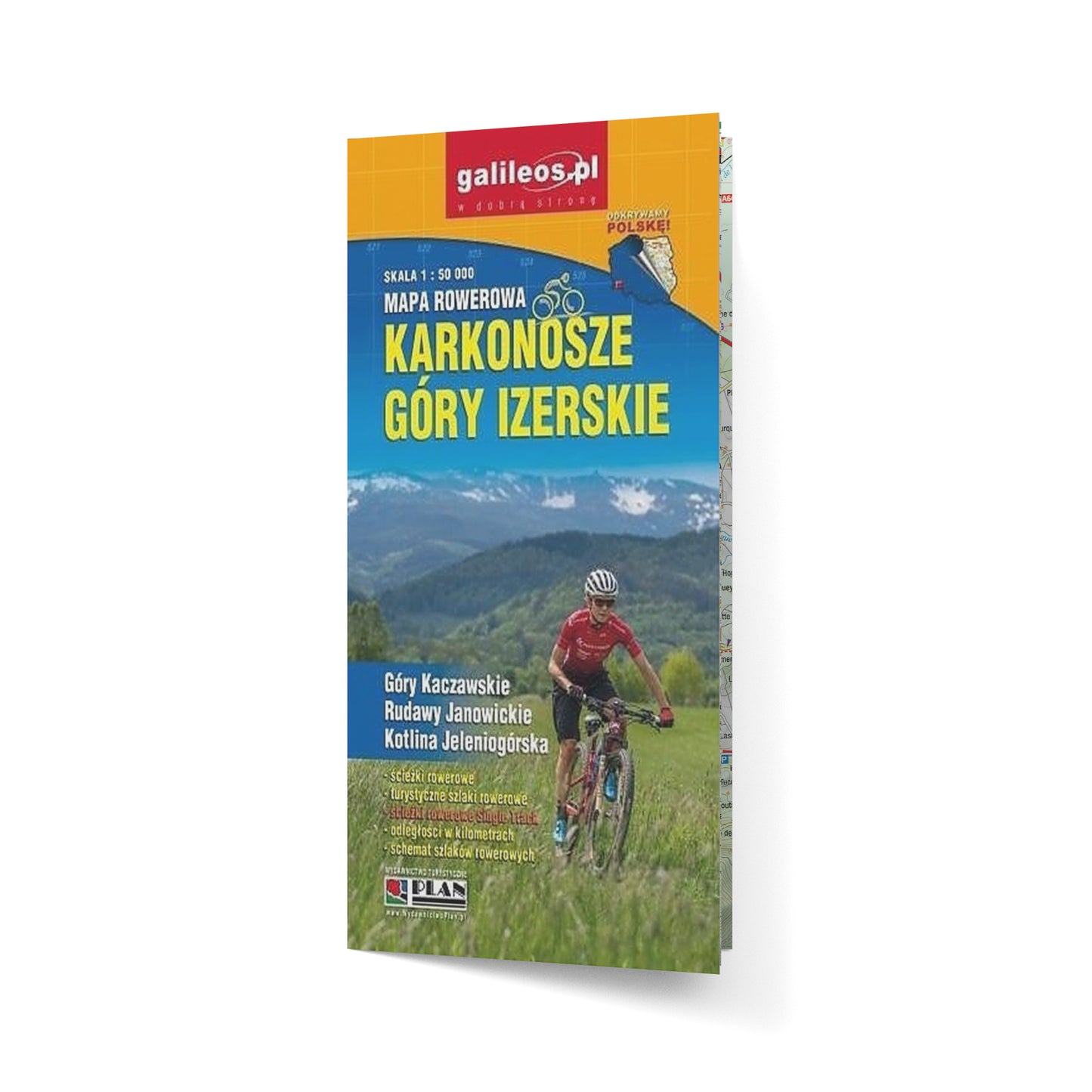 Karkonosze Góry Izerskie 1:50 000. Mapa rowerowa