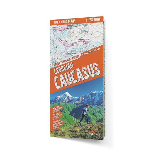 Kaukaz gruziński. Laminowana mapa trekkingowa