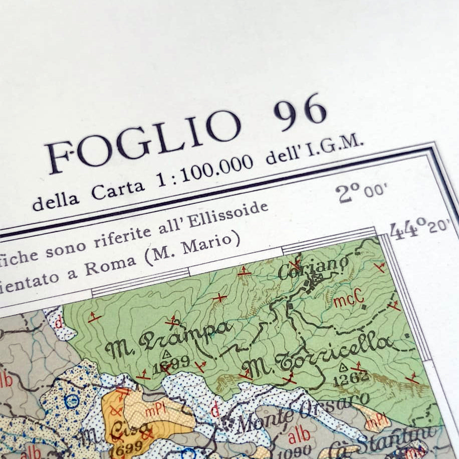 Carta Geologica d'Italia. Massa. 1:25.000 (Mapa Geologiczna Włoch)