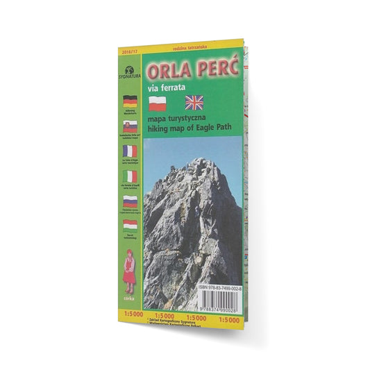 Orla Perć via ferrata. Mapa 1:5000