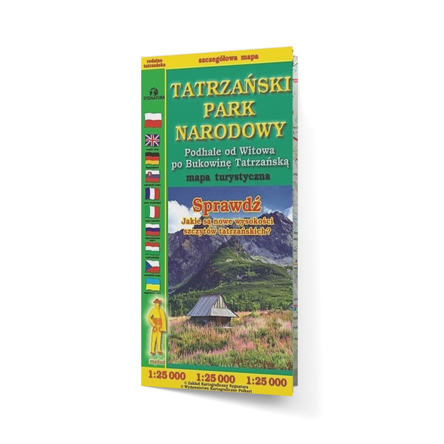 Tatrzański Park Narodowy. Podhale od Witowa po Bukowinę Tatrzańską - mapa laminowana