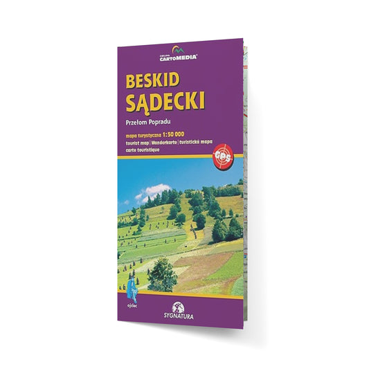 Beskid Sądecki. Przełom Popradu. Mapa 1:50000