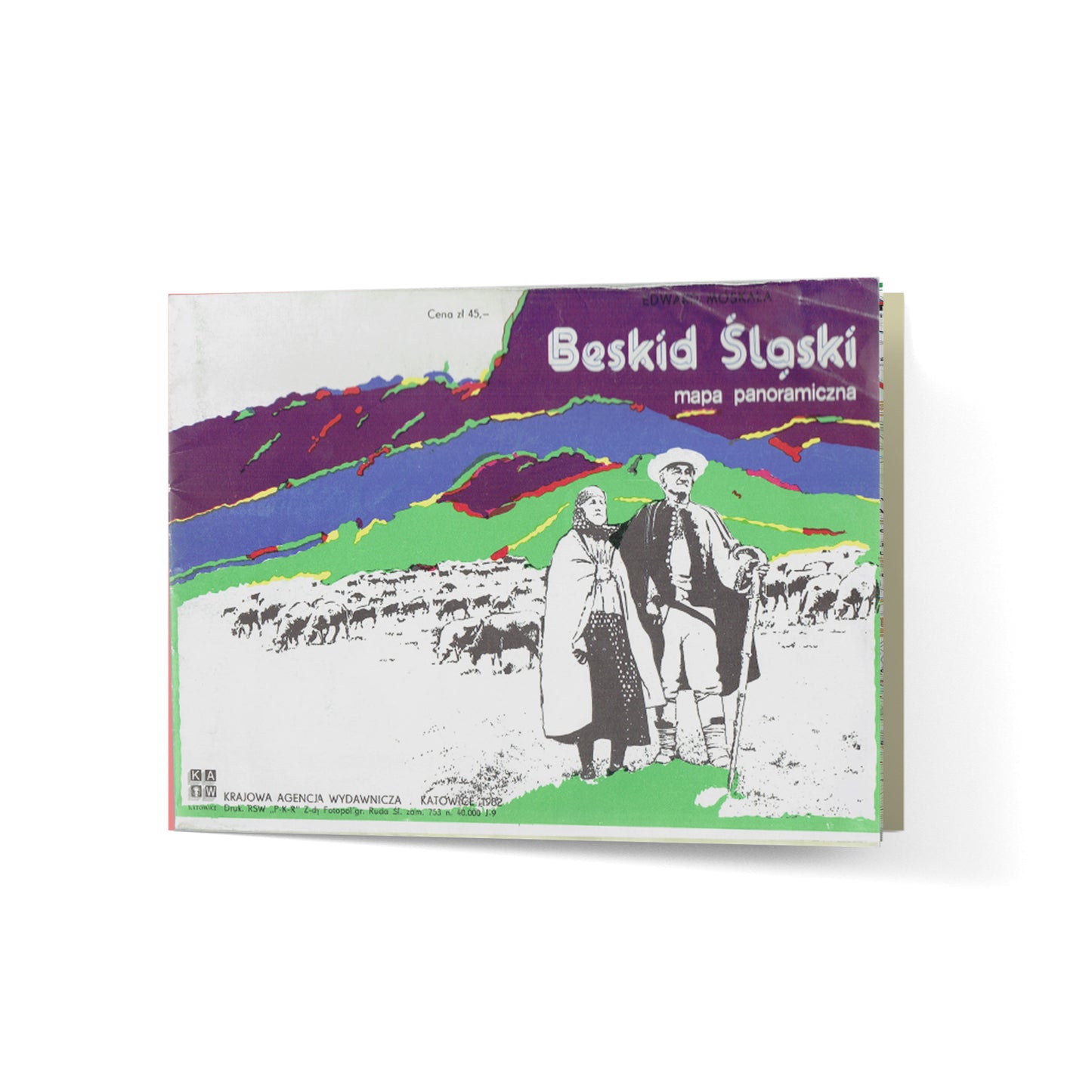 Beskid Śląski. Mapa panoramiczna