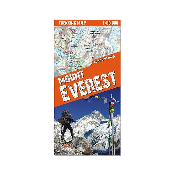 Mount Everest. Laminowana mapa turystyczna
