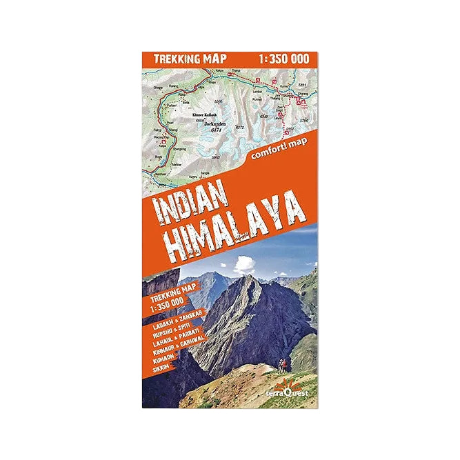 Himalaje Indyjskie. Laminowana mapa trekkingowa