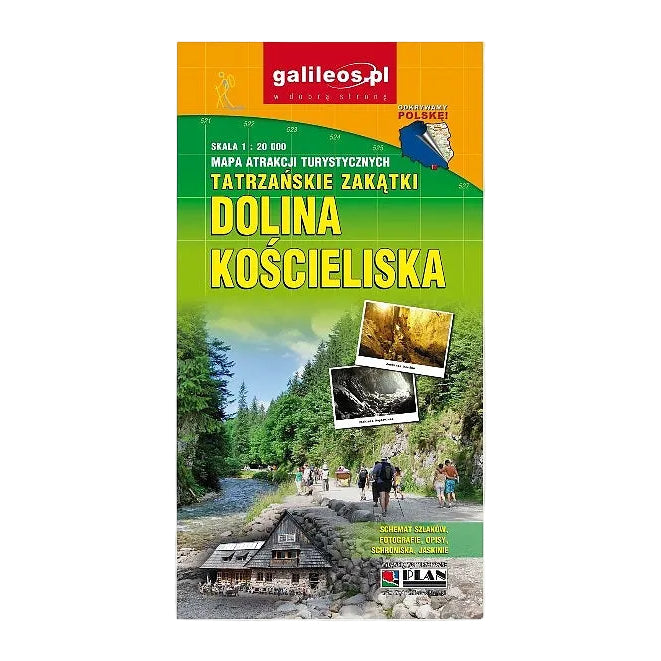 Tatrzańskie Zakątki: Dolina Kościeliska, mapa 1:20 000