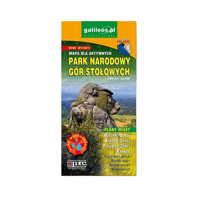 Park Narodowy Gór Stołowych 1:33 000. Laminowana mapa dla aktywnych