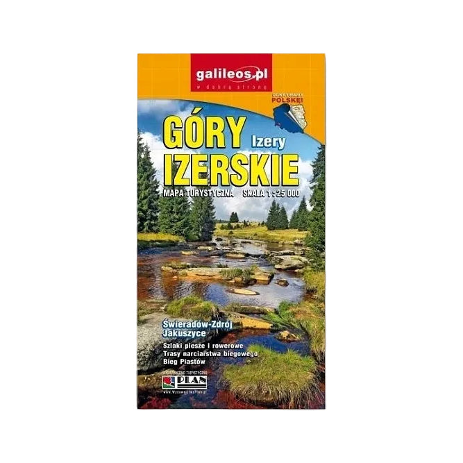 Góry Izerskie. Izery 1:25 000. Mapa turystyczna