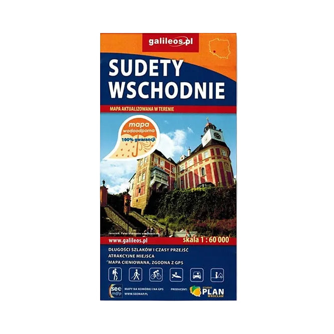 Sudety Wschodnie 1:60 000. Wodoodporna mapa aktualizowana w terenie