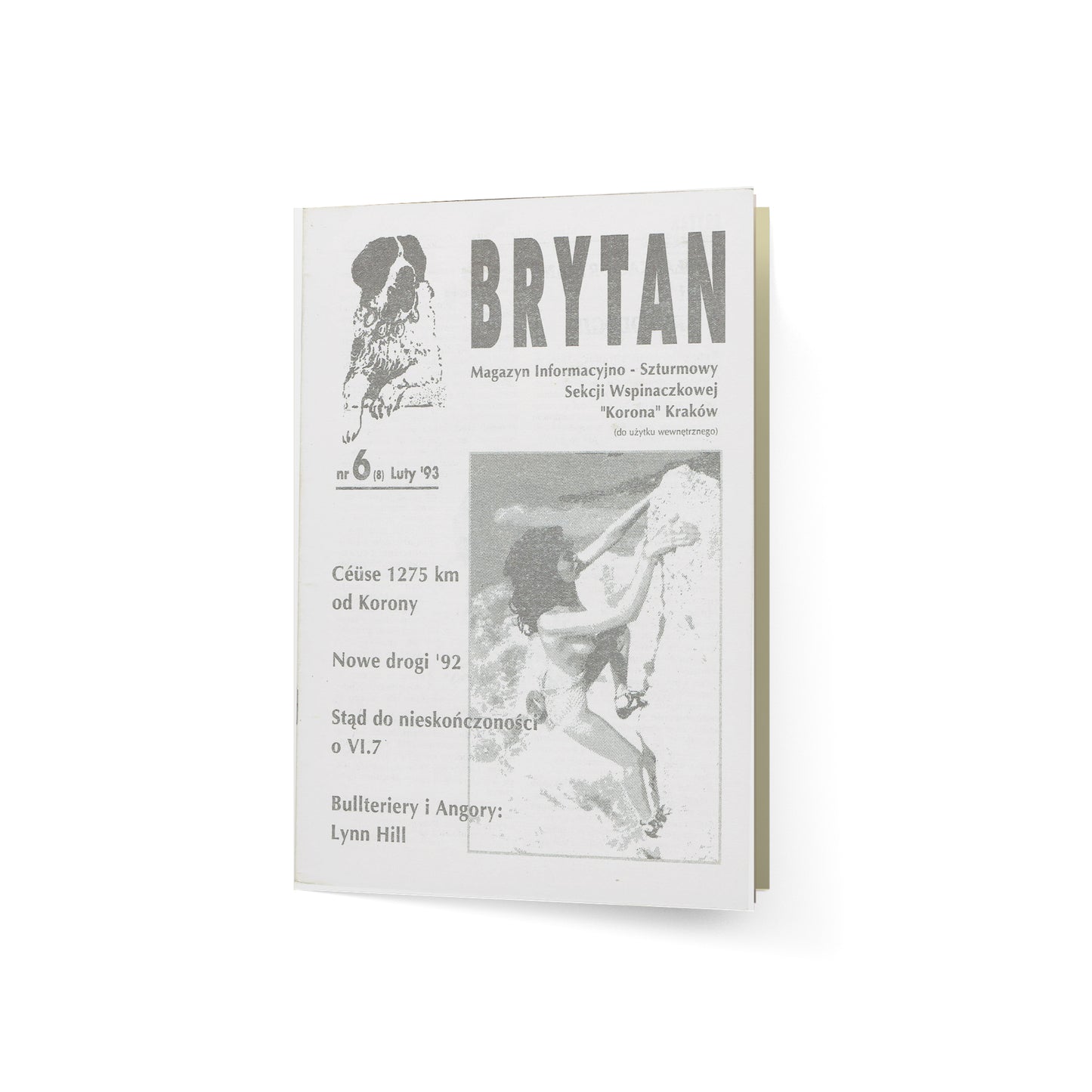 Brytan. Magazyn Informacyjno-Szturmowy Sekcji Wspinaczkowej „Korona” Kraków. Nr 6 (8) luty 1993