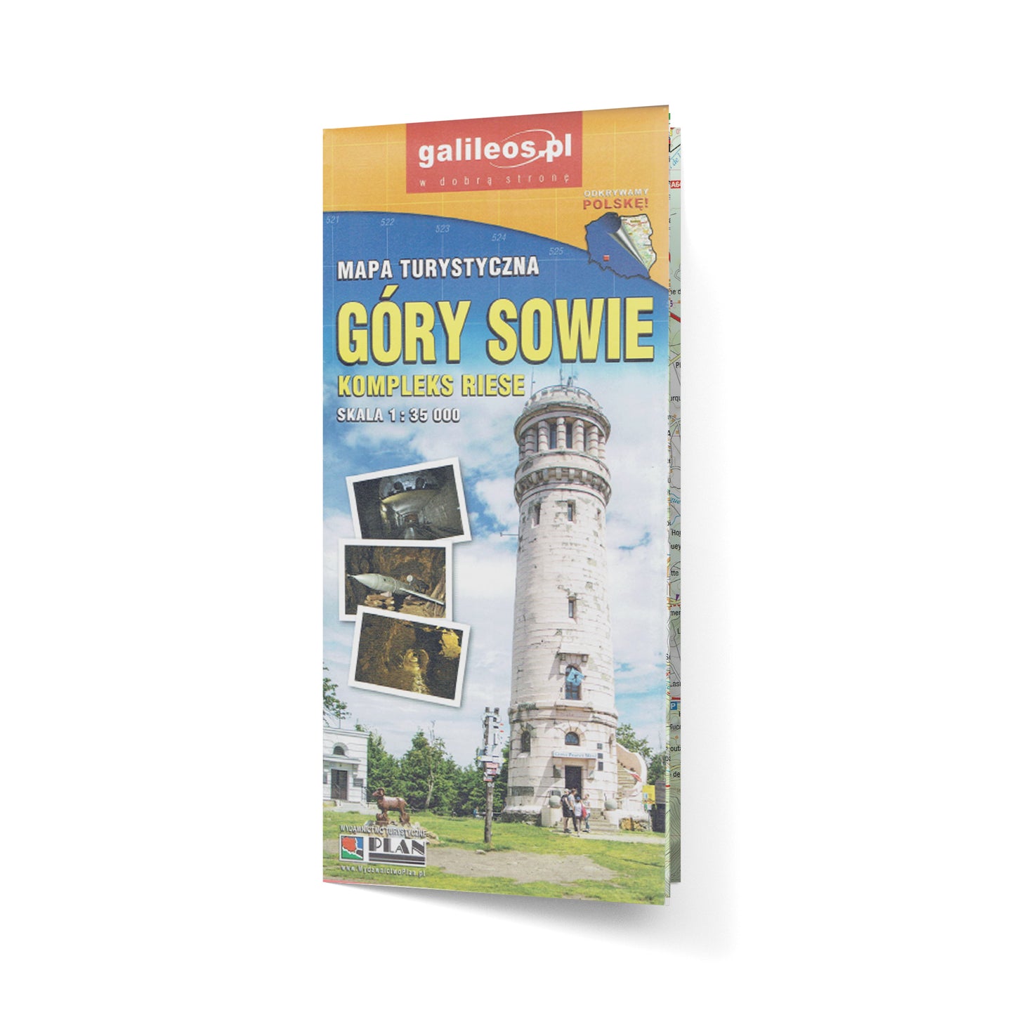 Góry Sowie. Kompleks Riese. Mapa turystyczna 1:35 000