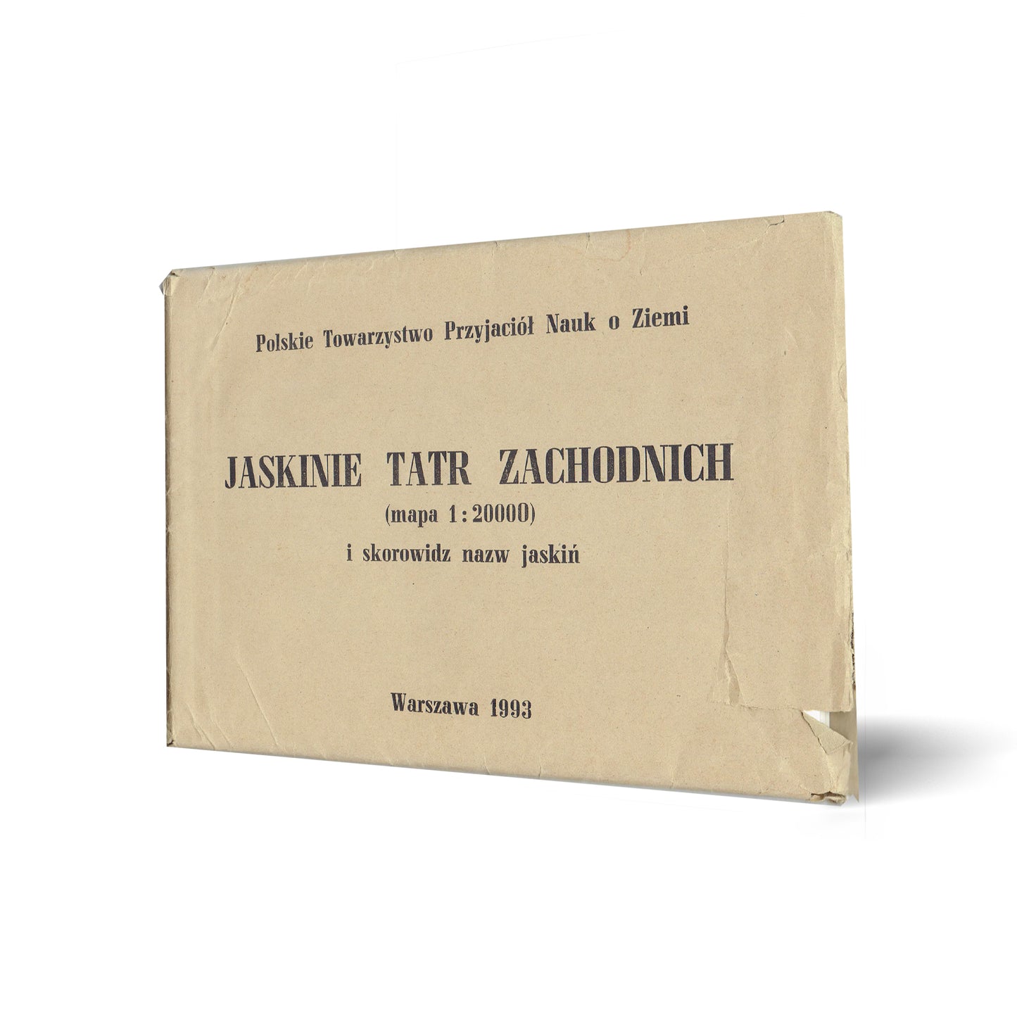 Jaskinie Tatr Zachodnich. Mapa i skorowidz