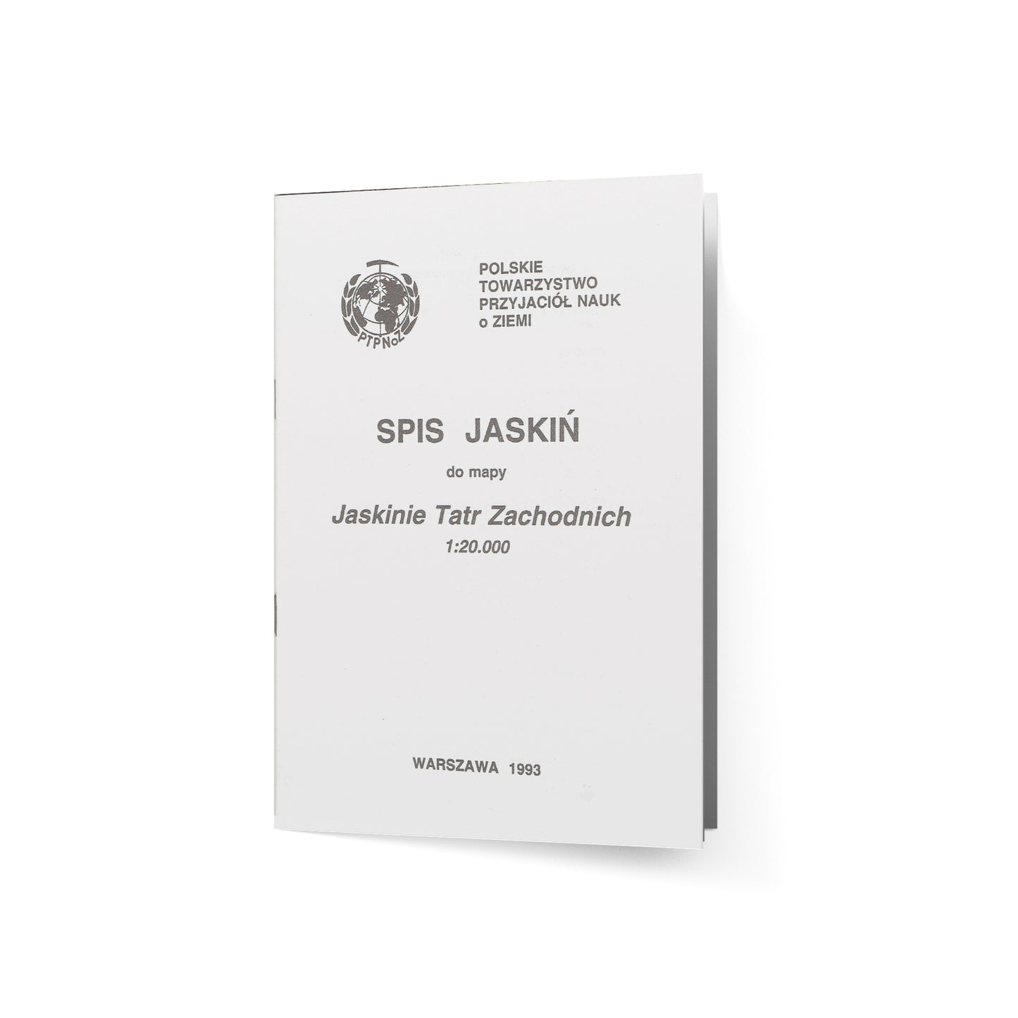 Jaskinie Tatr Zachodnich. Mapa i skorowidz