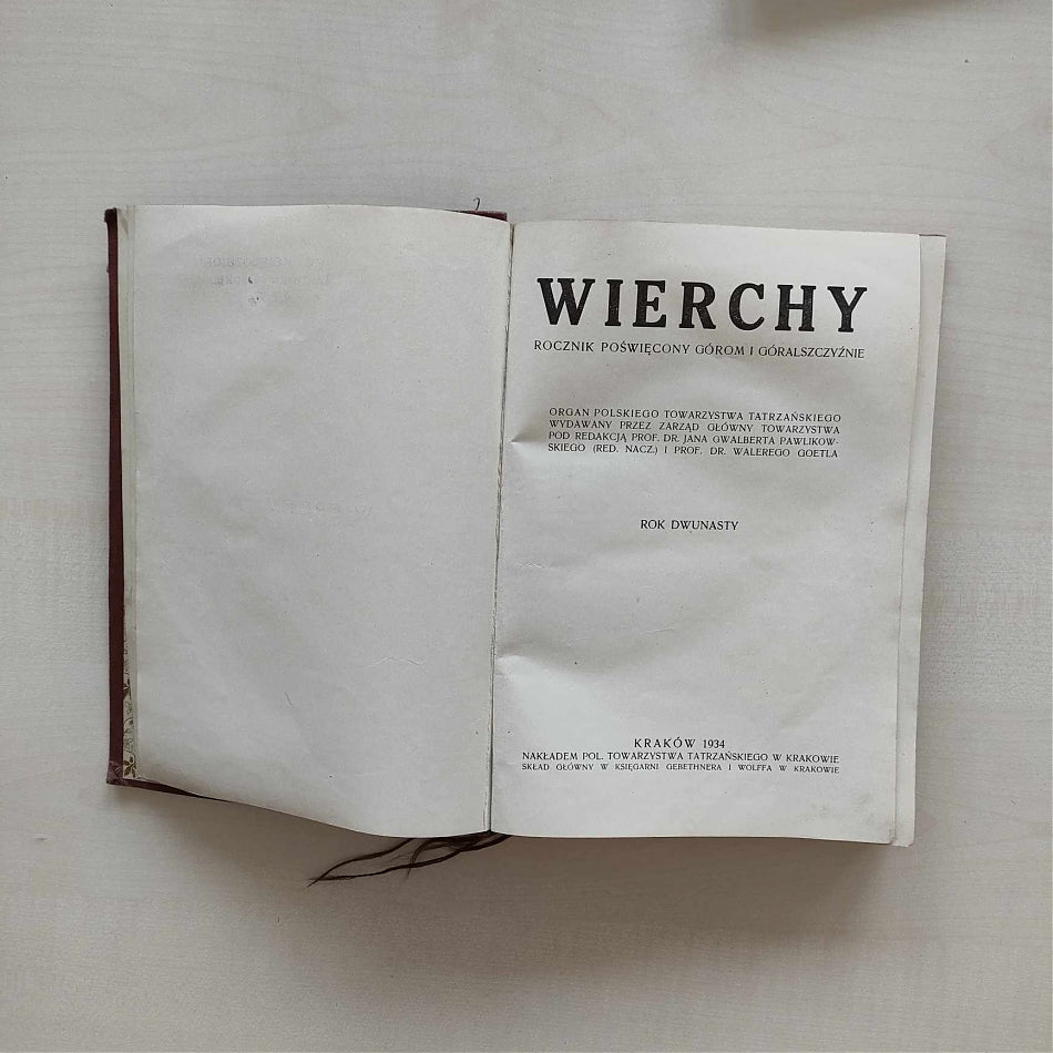 Wierchy 11/1933 + 12/1934