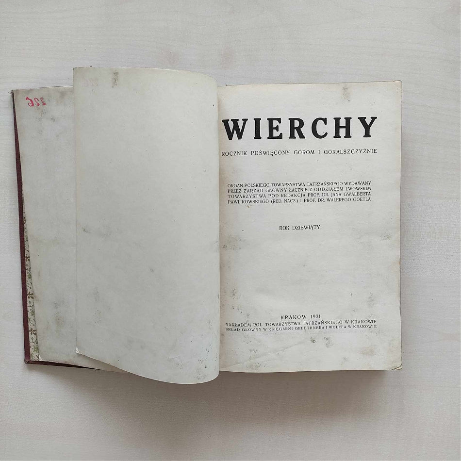 Wierchy 9/1931 + 10/1932