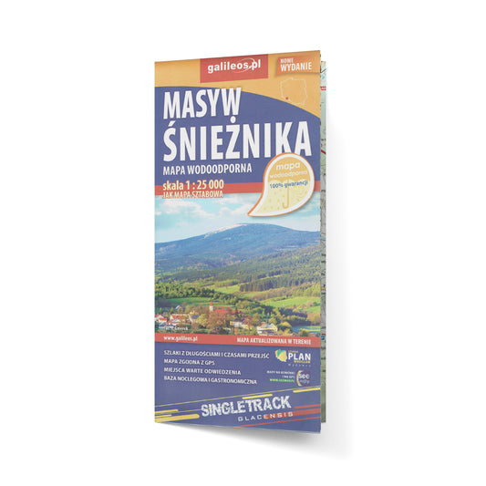 Masyw Śnieżnika. Mapa wodoodporna 1:25 000 jak mapa sztabowa