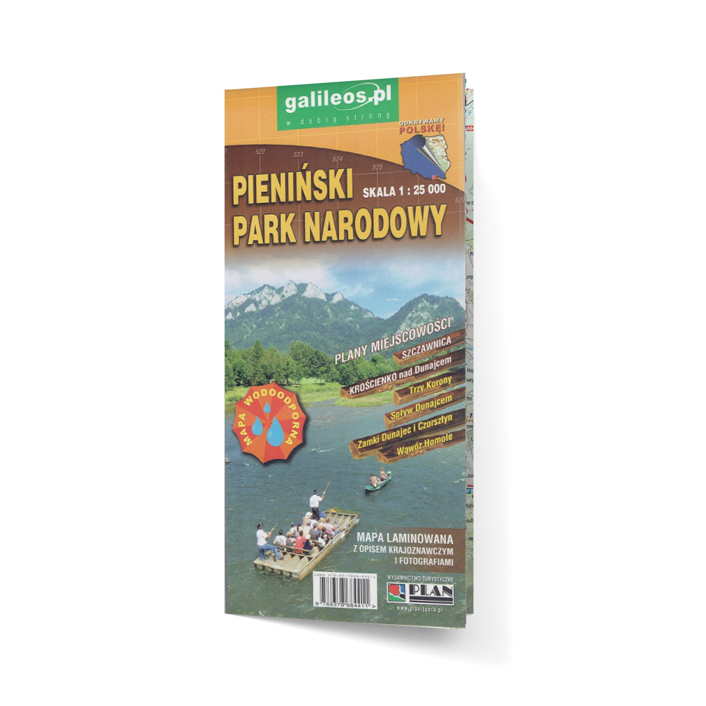 Pieniński Park Narodowy. Mapa laminowana 1:25 000