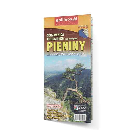Pieniny. Szczawnica, Krościenko nad Dunajcem. Mapa turystyczna 1:25 000