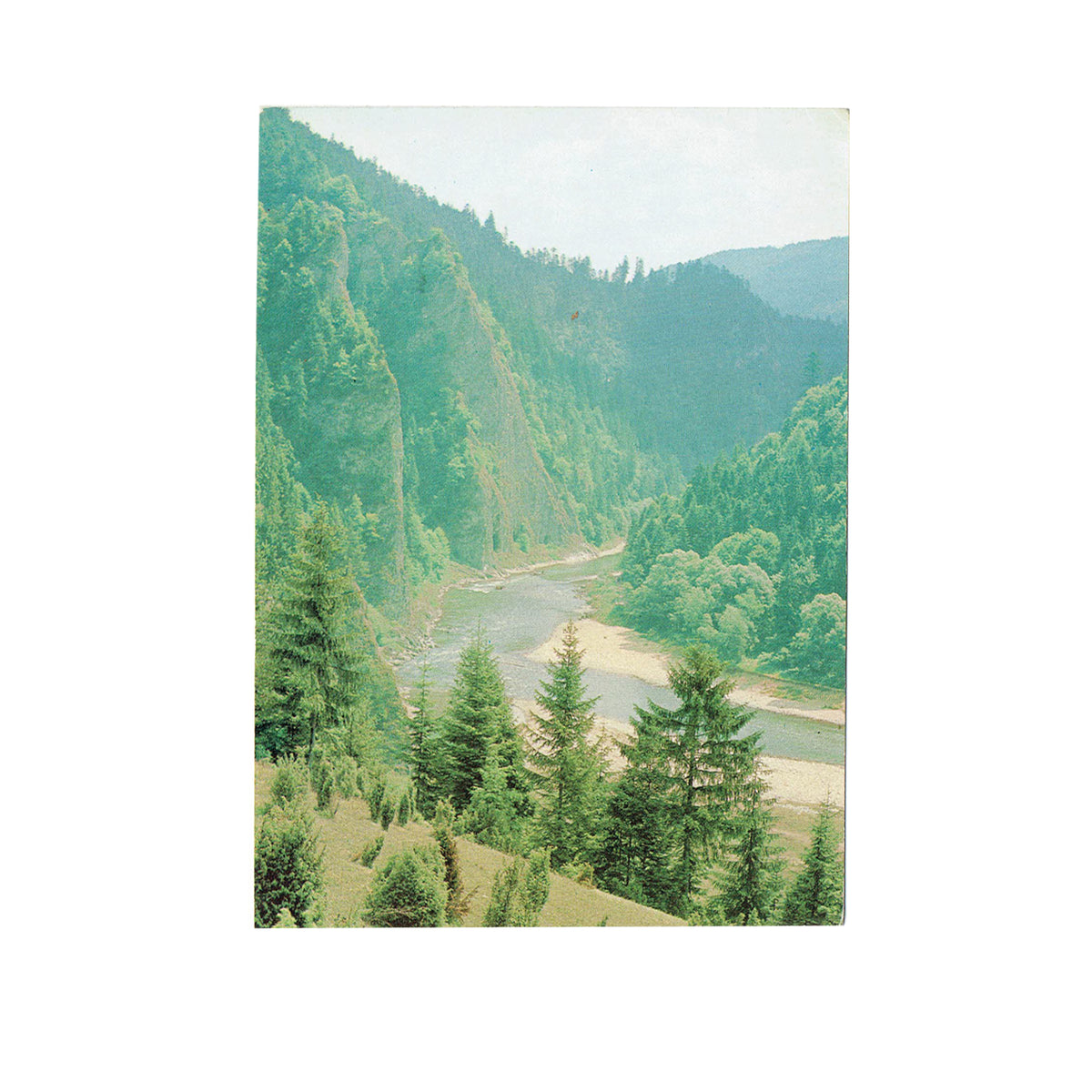 Pocztówka - Przełom Dunajca pod Trzema Koronami, Pieniny