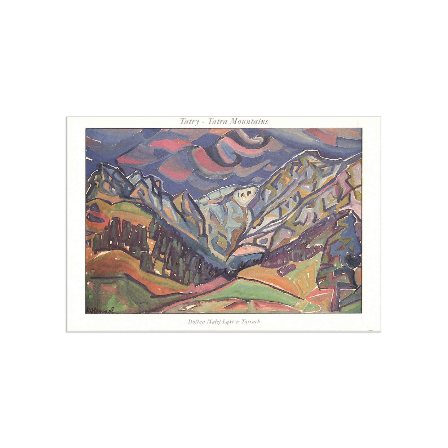 Pocztówka Tatry, Dolina Małej Łąki- Roman Hennel