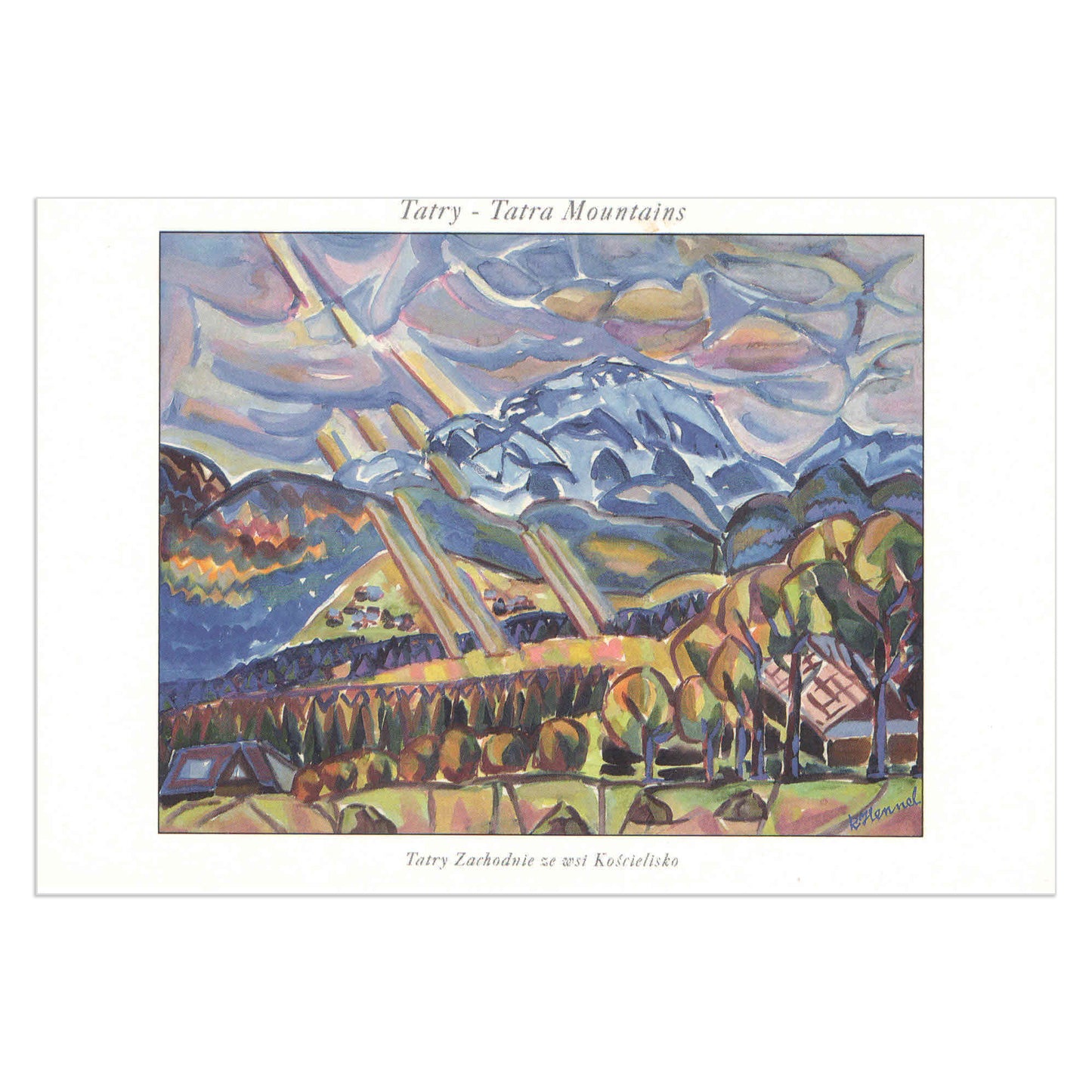 Pocztówka Tatry Zachodnie ze wsi Kościelisko - Roman Hennel