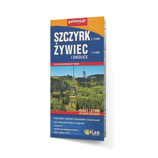 Szczyrk, Żywiec i okolice. Mapa aktualizowana w terenie