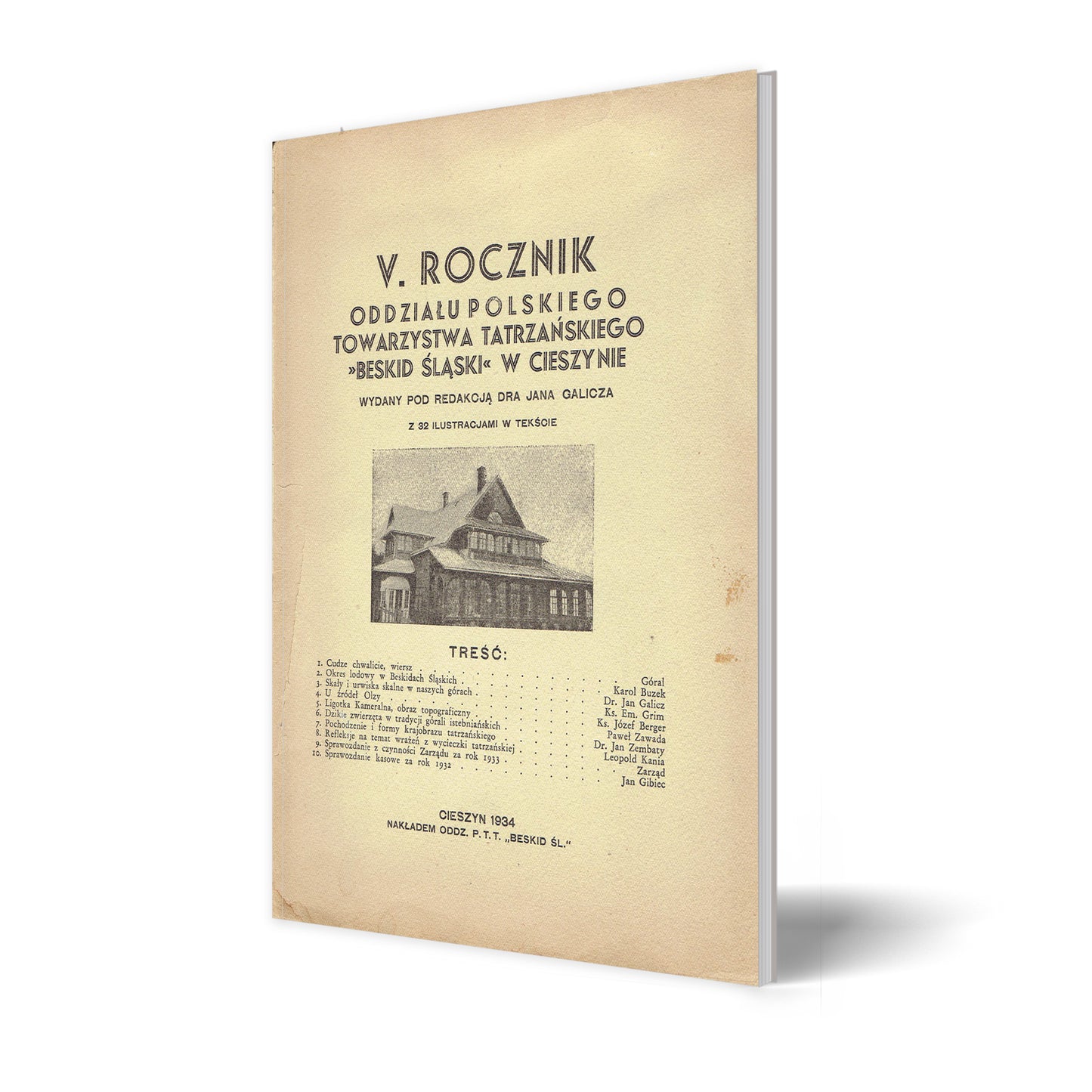 V Rocznik jubileuszowy Oddziału Polskiego Towarzystwa Tatrzańskiego "Beskid Śląski" w Cieszynie