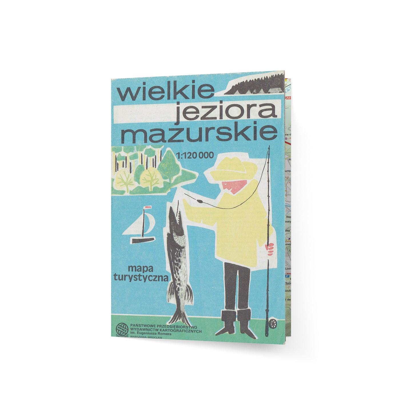 Wielkie jeziora mazurskie. Mapa turystyczna 1:120 000