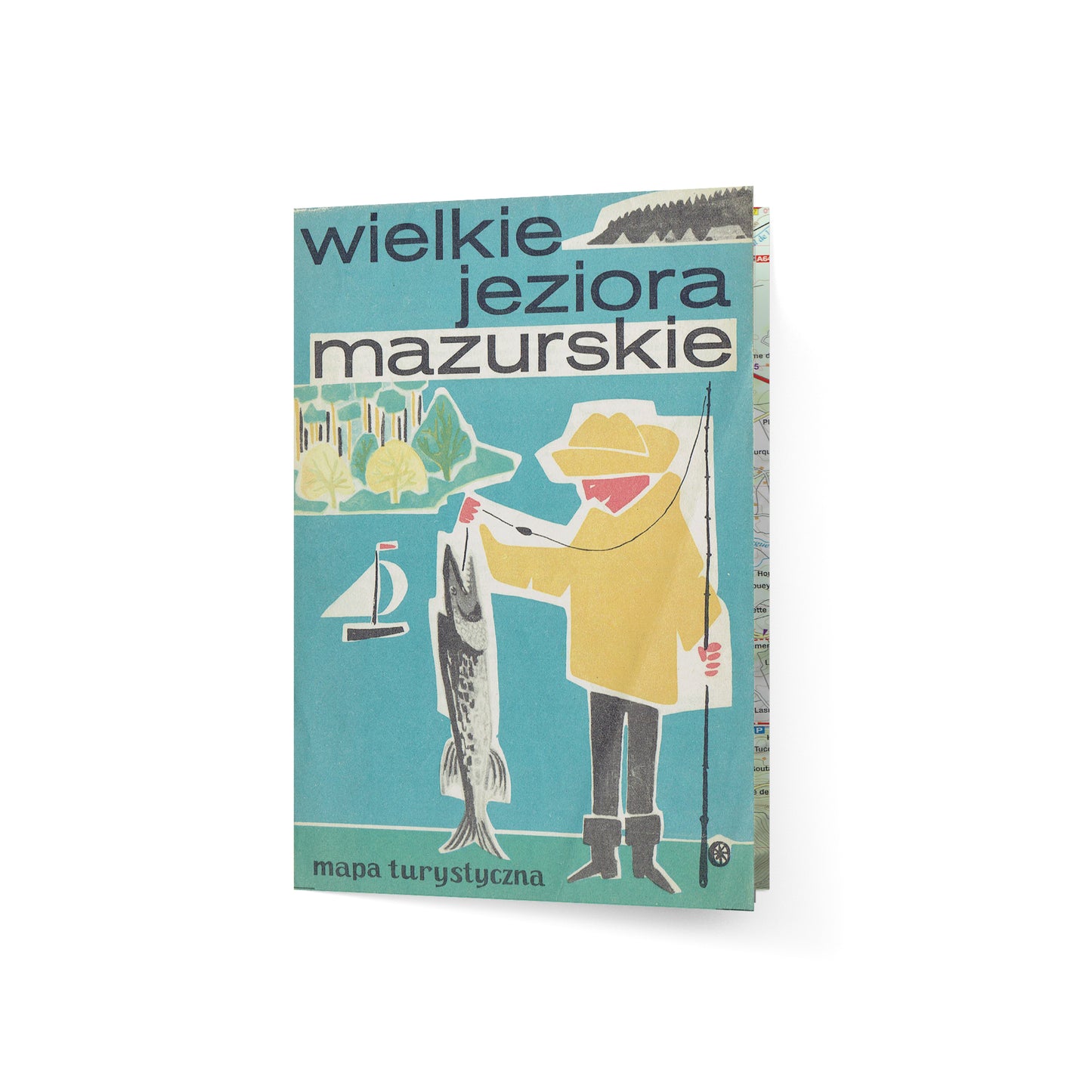 Wielkie jeziora mazurskie. Mapa turystyczna 1:120 000