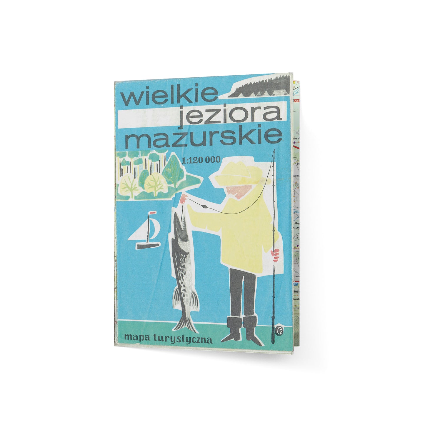 Wielkie jeziora mazurskie. Mapa turystyczna 1:120 000