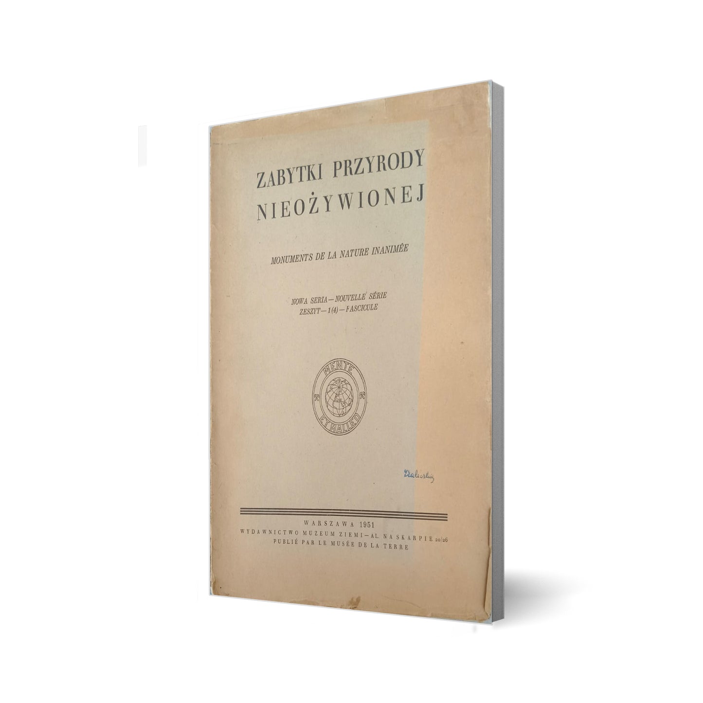 Zabytki przyrody nieożywionej. Nowa seria, zeszyt 1(4)