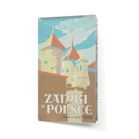 Zamki w Polsce. Mapa w skali 1:750 000